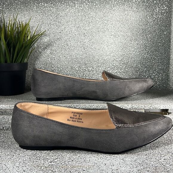 Journee Collection Womens Kinley Pointed Toe Loafers Shoes Size 9 - Picture 2 of 8